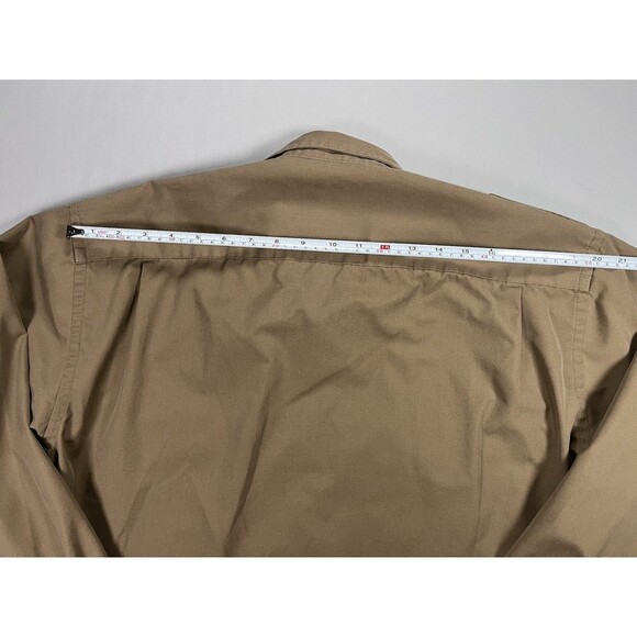 Cabela's Safari Series Shirt M Tall Long Sleeve Utility Vented Tan - Picture 11 of 12